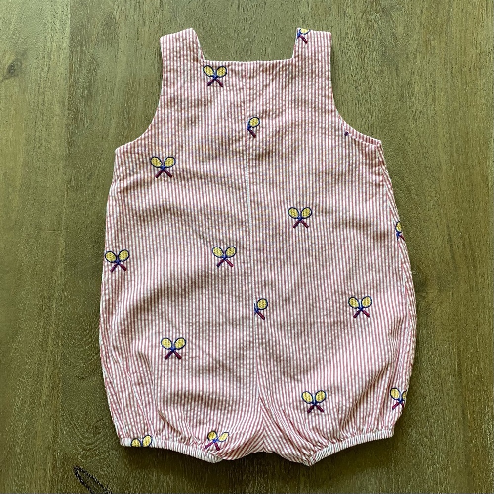 🧸 K&L | Striped Seersucker Romper - Picture 5 of 6